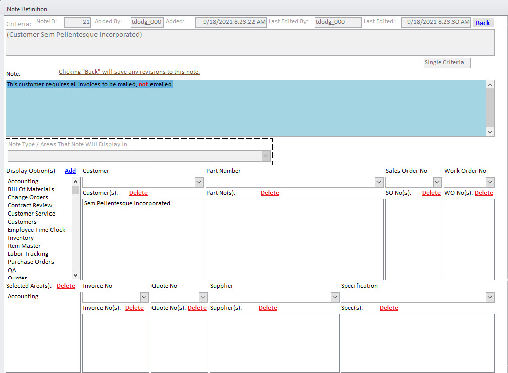 Note Definition Note Definition and Details